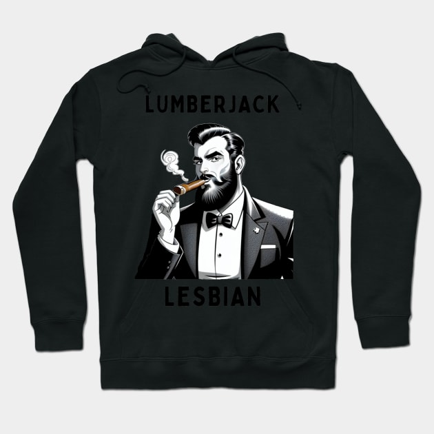 Lumberjack lesbian Hoodie by IOANNISSKEVAS